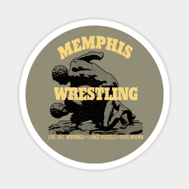 Memphis Wrestling with Lance Russell and Dave Brown Magnet by rt-shirts